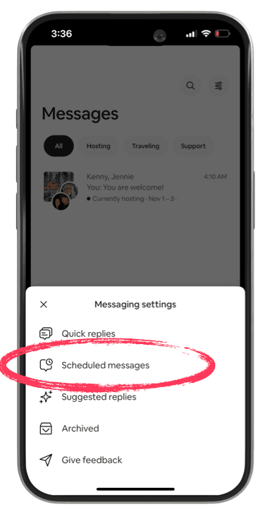 Scheduled messages